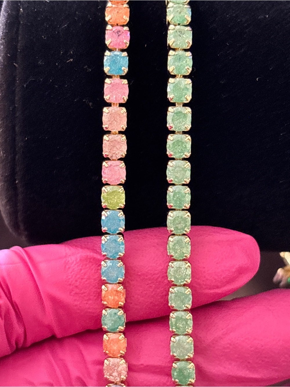 Pretty Bird Yellow Gold CZ Tennis Bracelet Set - Picture 5 of 10